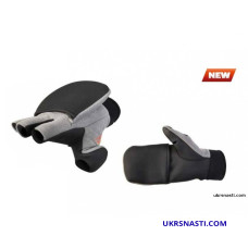 Перчатки-варежки флисовые-неопрено мембранные Norfin Helium размер L серые